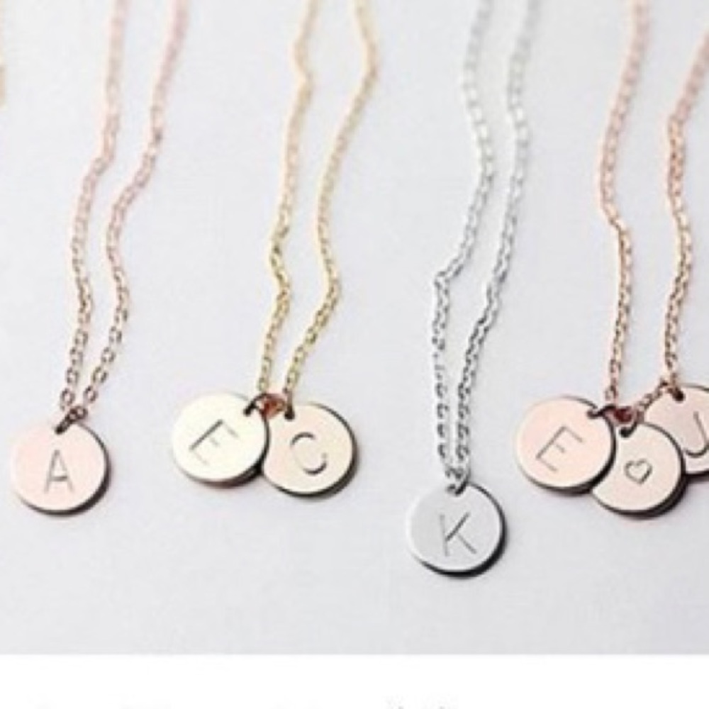 🎉HP🎉 initial letter necklace- silver